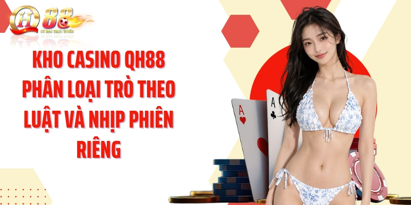 Kho casino QH88 phân loại trò theo luật và nhịp phiên riêng