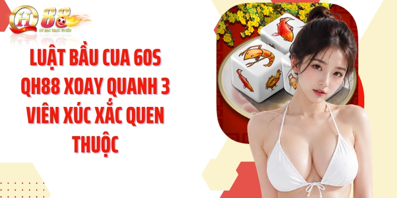Luật Bầu cua 60s QH88 xoay quanh 3 viên xúc xắc quen thuộc