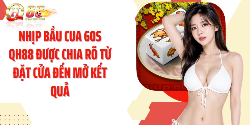Nhịp Bầu cua 60s QH88 được chia rõ từ đặt cửa đến mở kết quả