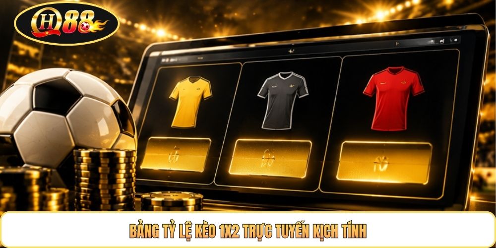 Bảng tỷ lệ kèo 1X2 trực tuyến kịch tính