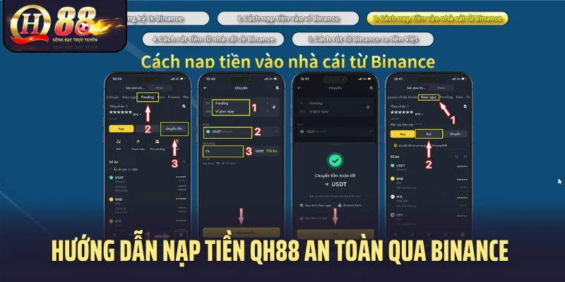 Các phương thức nạp tiền QH88 phù hợp nhiều nhu cầu thanh toán